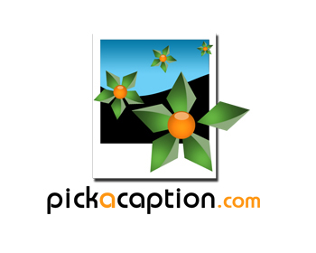 Pick a Caption logo design